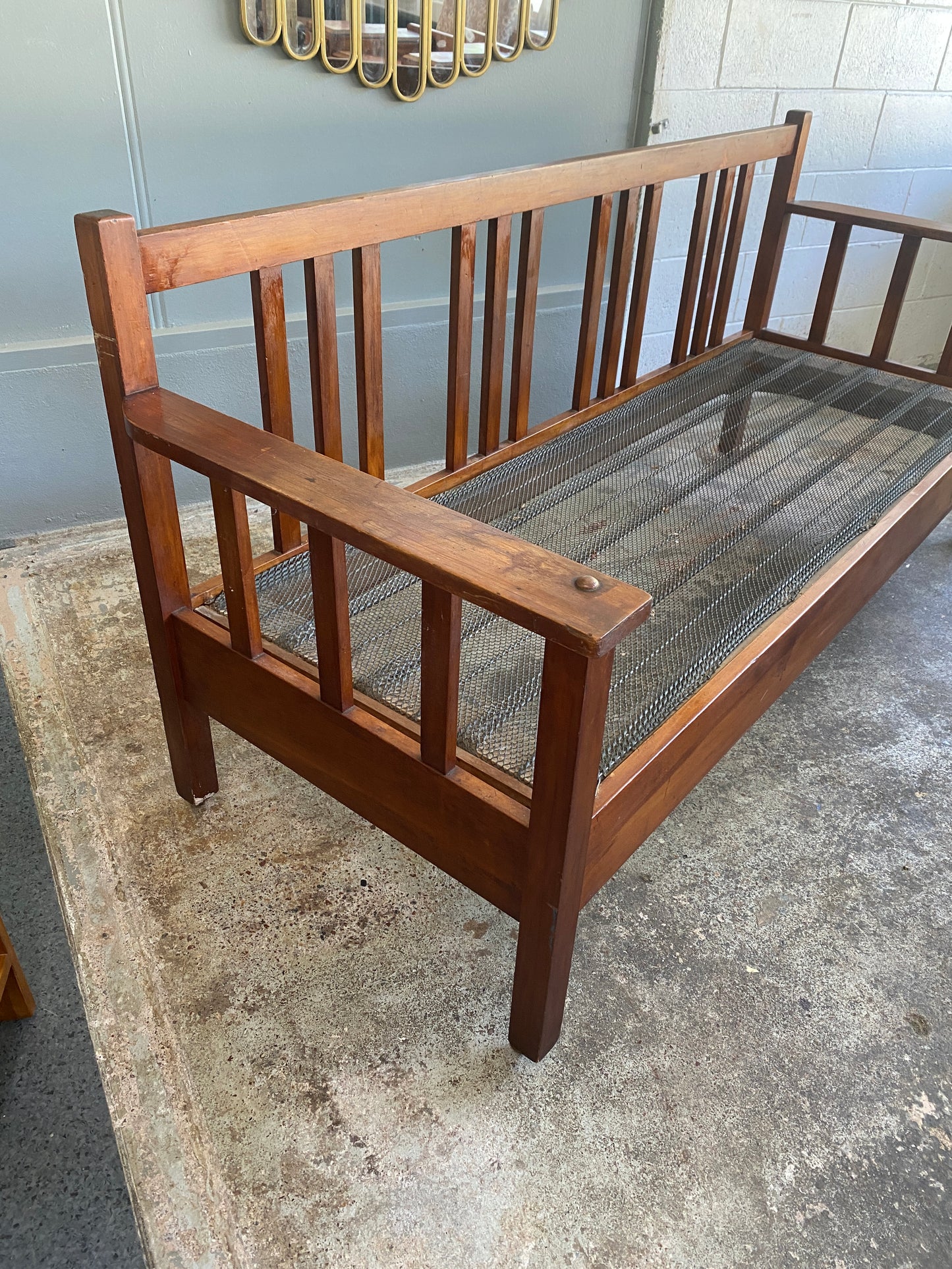 Antique Mission Style Rimu Settle