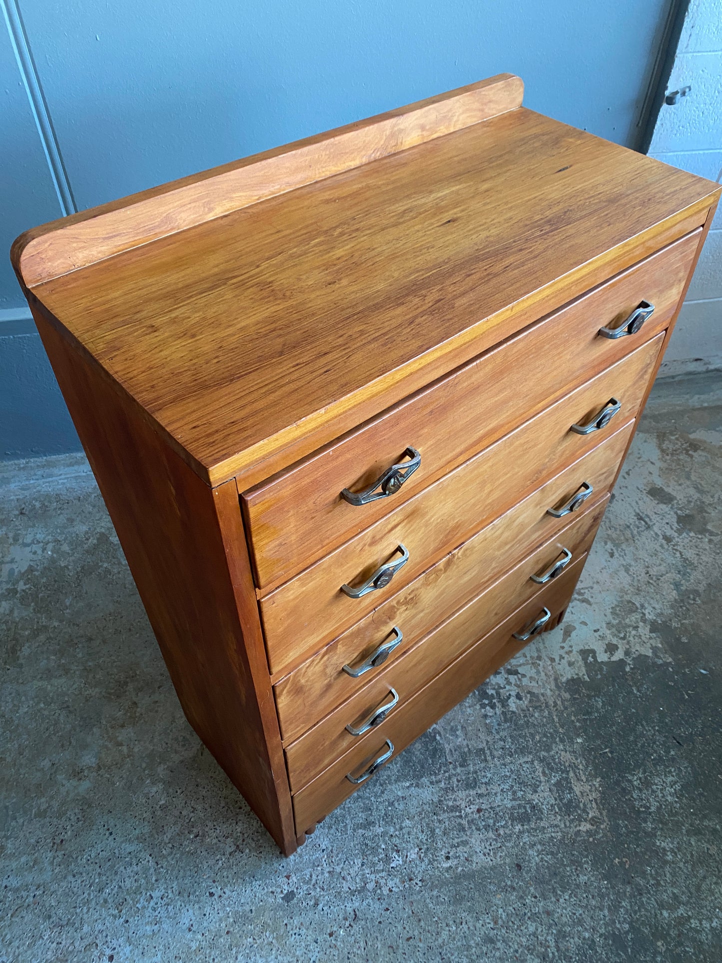 Art Deco Heart Rimu Chest of Drawers