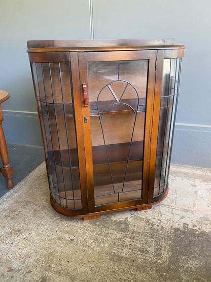 Art Deco Lead Light China Cabinet