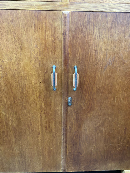 Art Deco Light Oak Cabinet