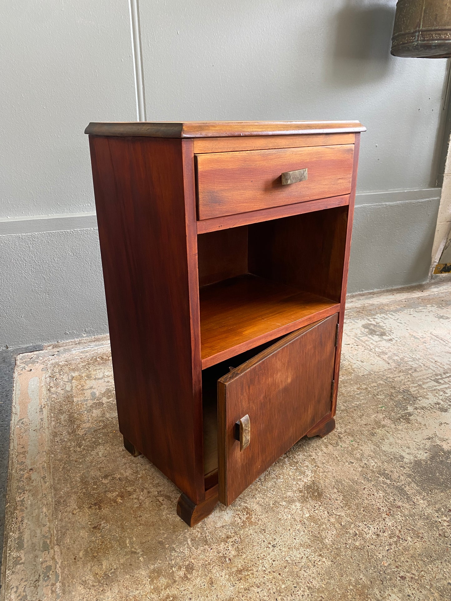 Art Deco Mahogany Bedside Table