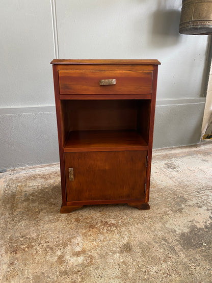Art Deco Mahogany Bedside Table