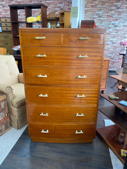 Art Deco Mahogany Tallboy