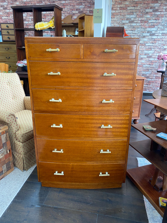 Art Deco Mahogany Tallboy