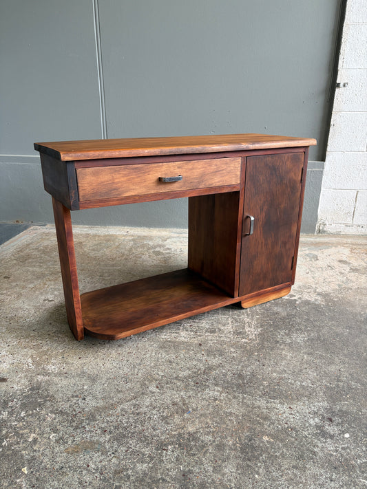 Art Deco Mahogany Telephone Table