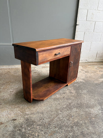 Art Deco Mahogany Telephone Table