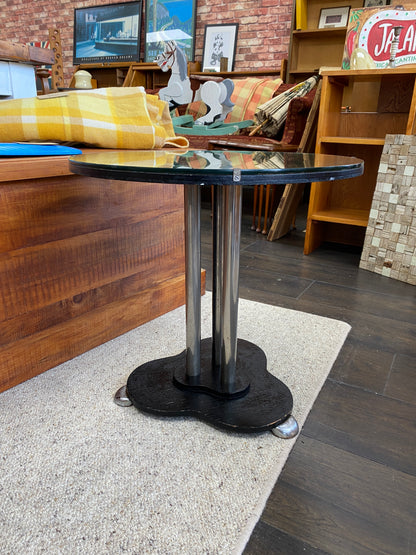 Art Deco Mirror Top Side Table