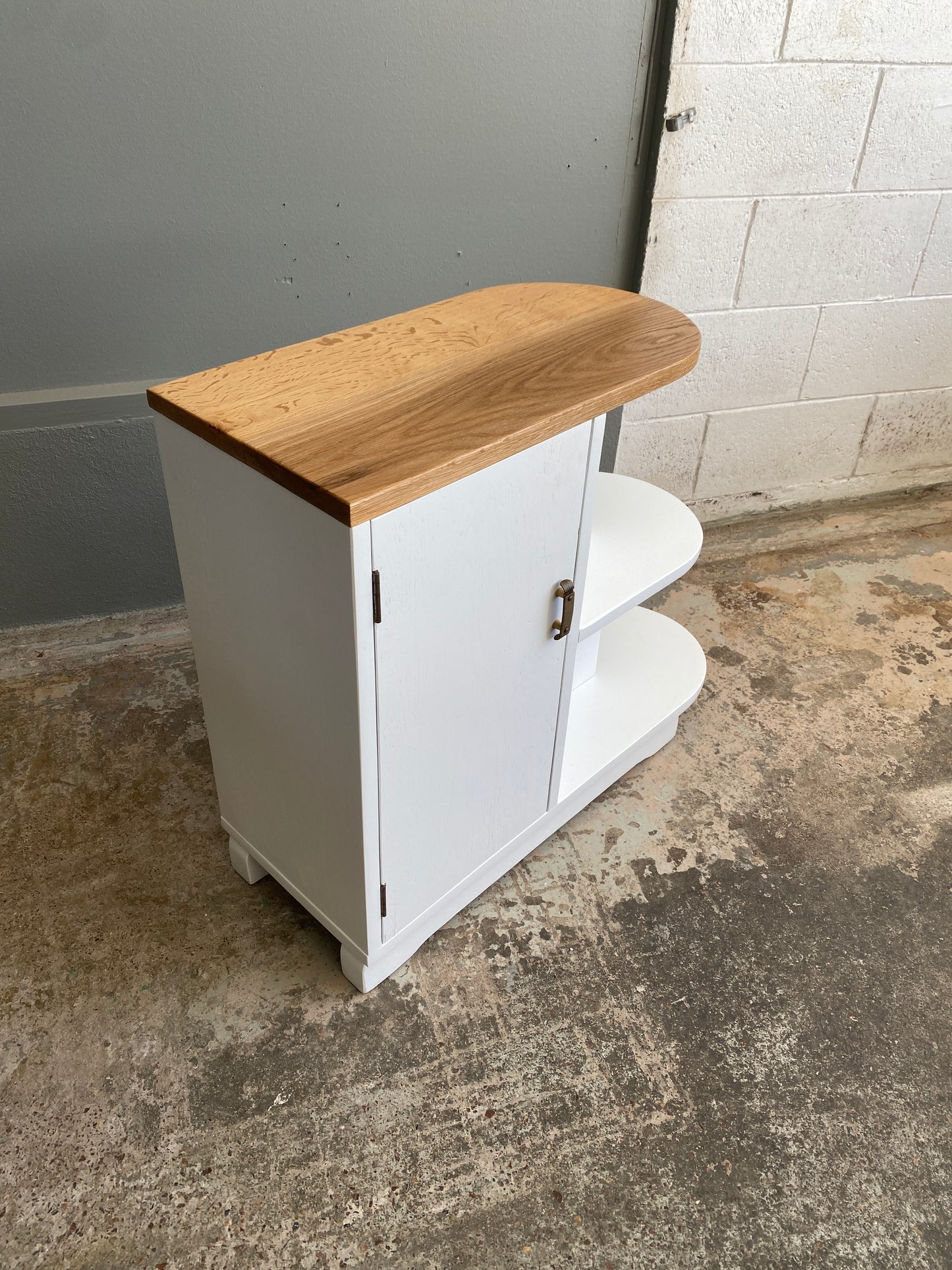Art Deco Oak Bookshelf Upcycled