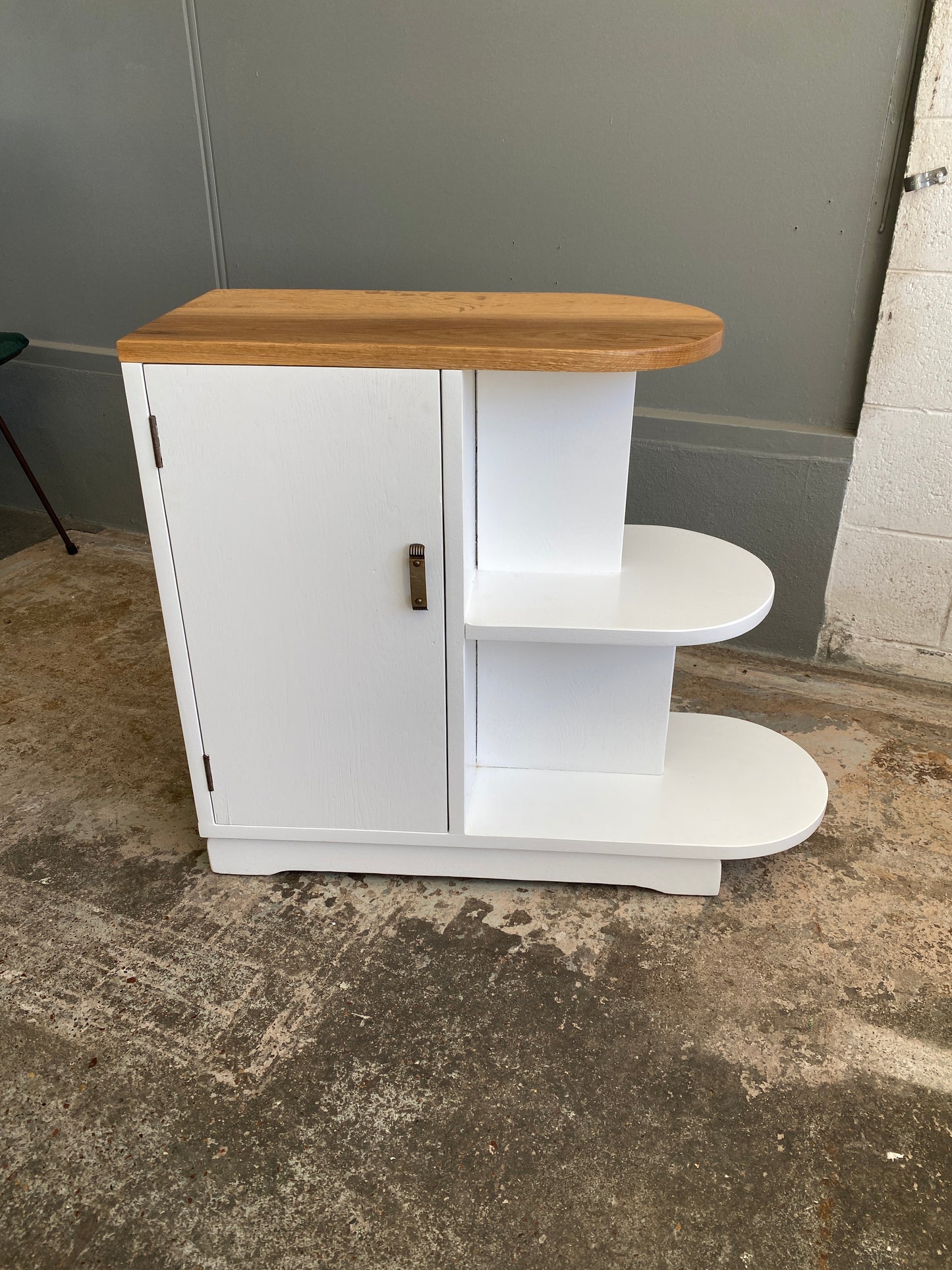 Art Deco Oak Bookshelf Upcycled