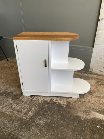 Art Deco Oak Bookshelf Upcycled