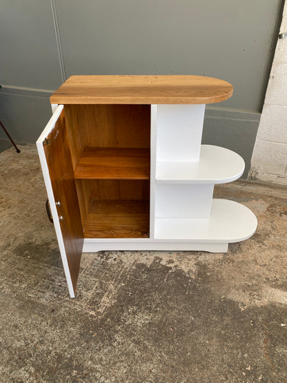 Art Deco Oak Bookshelf Upcycled