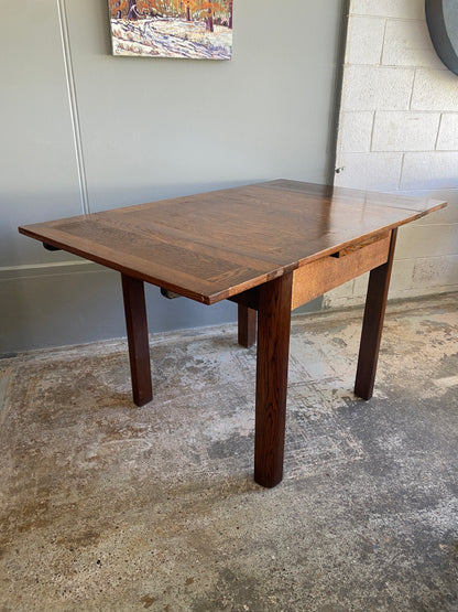 Art Deco Oak Extendable Dining Table