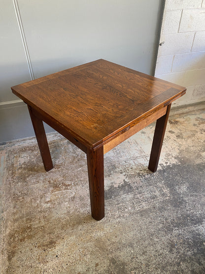 Art Deco Oak Extendable Dining Table
