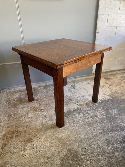 Art Deco Oak Extendable Dining Table