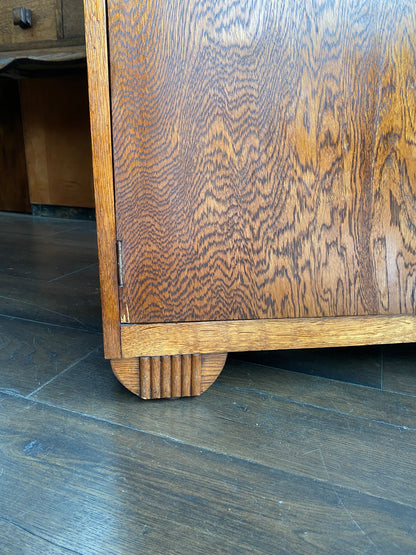 Art Deco Oak Manrobe