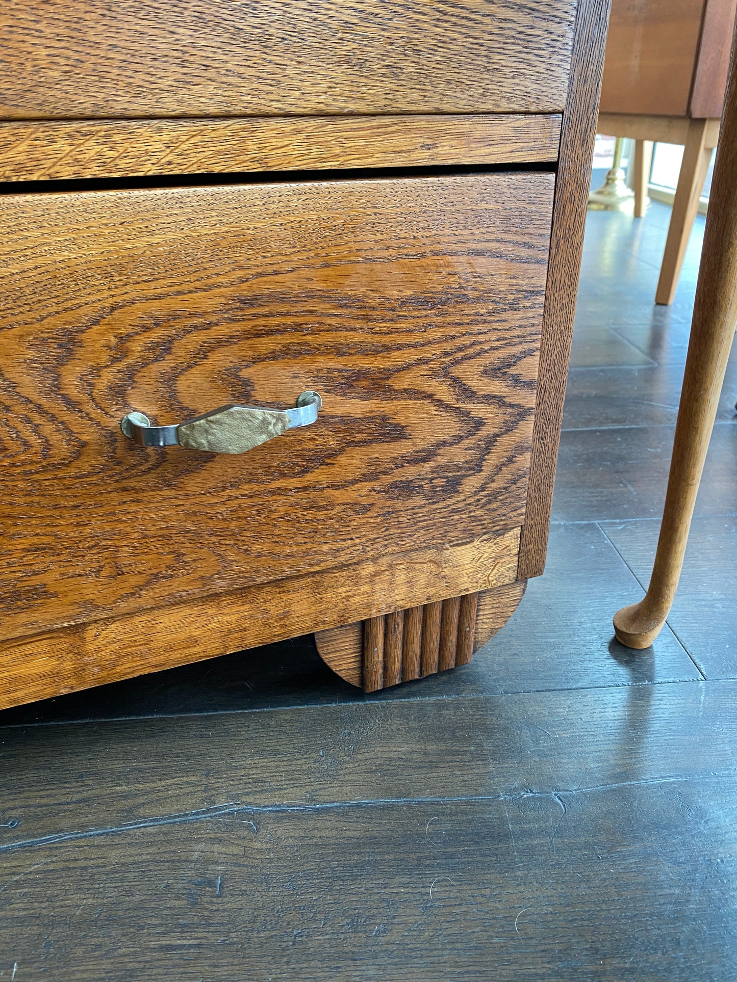 Art Deco Oak Manrobe