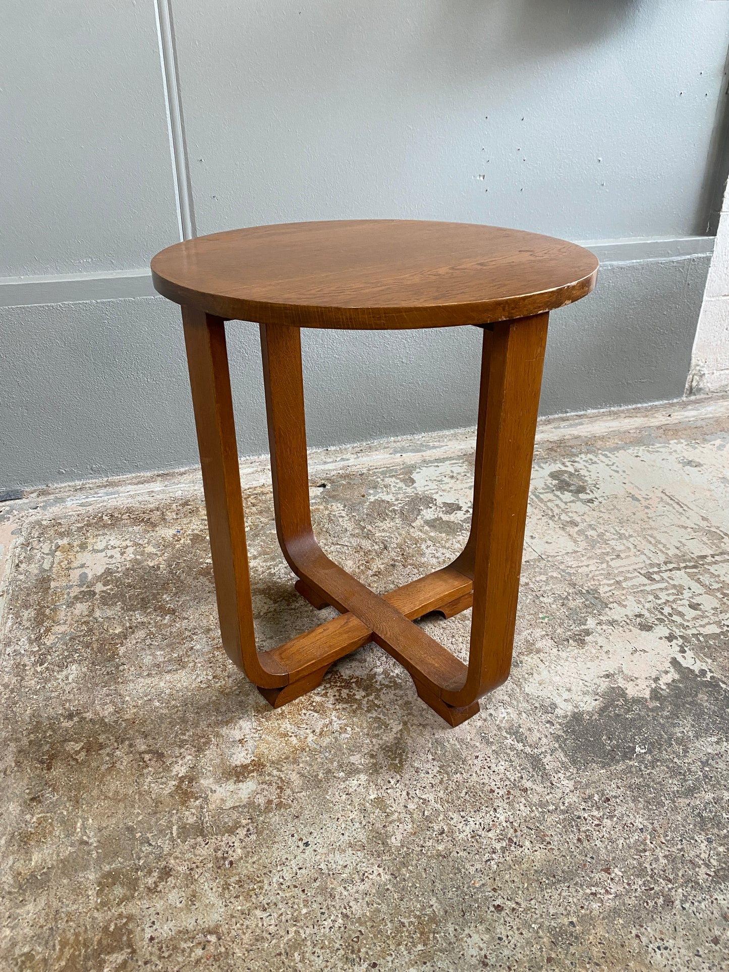 Art Deco Oak Occasional Table