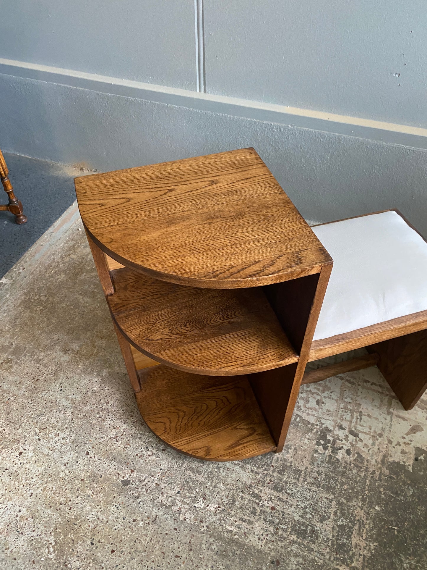 Art Deco Oak Telephone Table