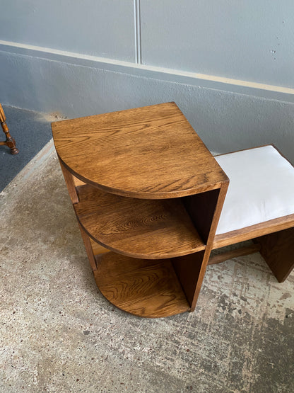 Art Deco Oak Telephone Table