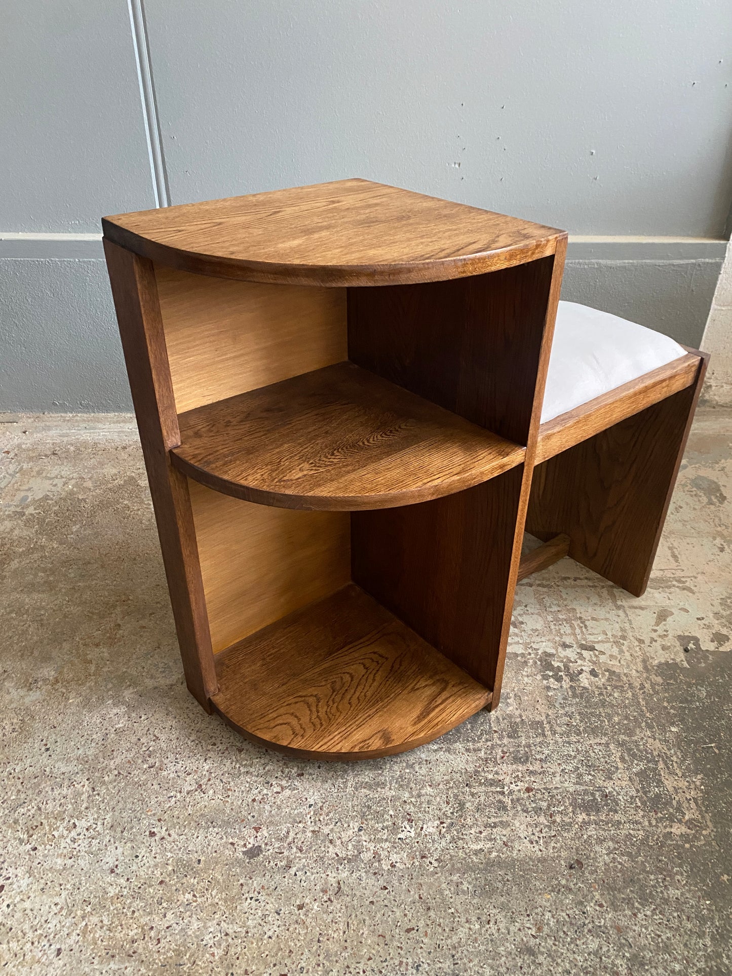 Art Deco Oak Telephone Table