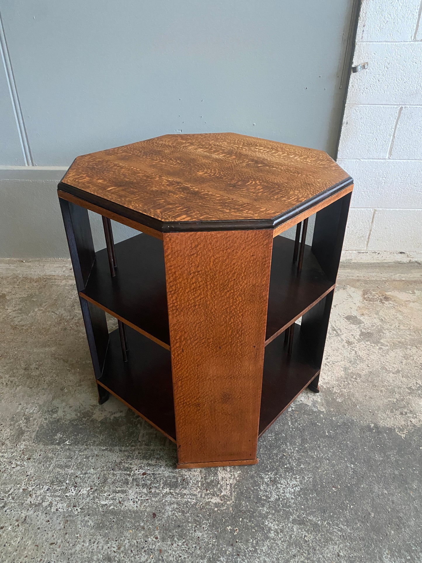 Art Deco Octagonal Oak Occasional Table