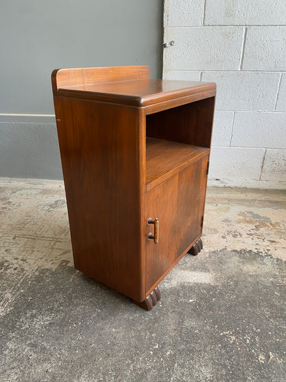 Art Deco Rimu Bedside Table