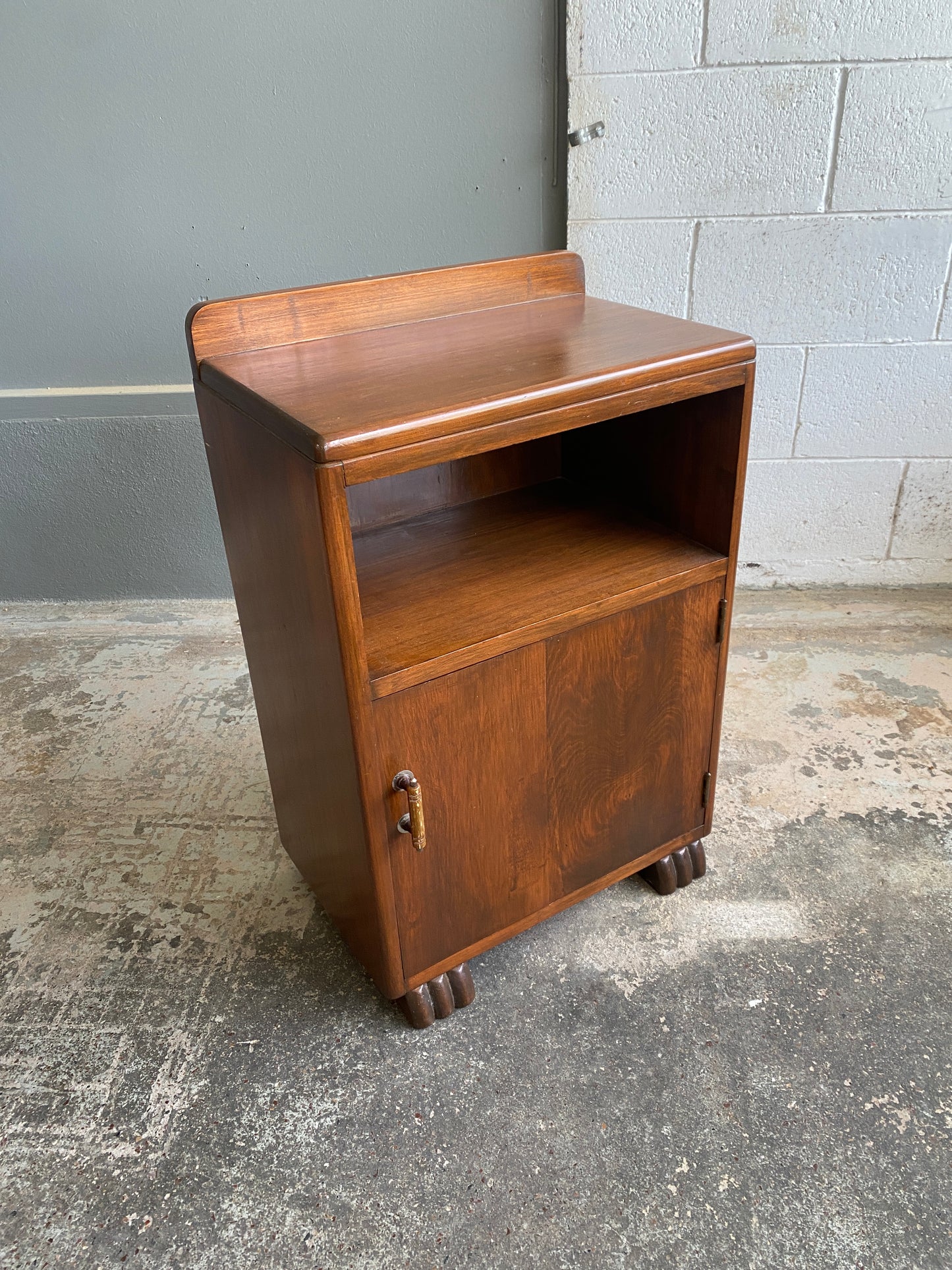 Art Deco Rimu Bedside Table