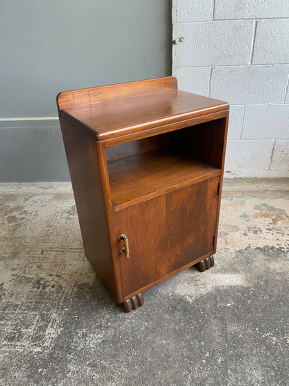 Art Deco Rimu Bedside Table