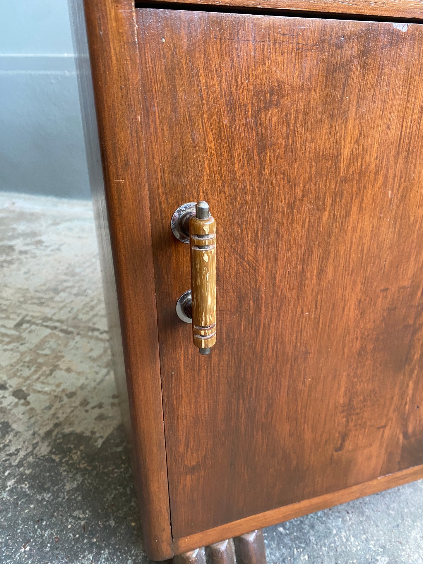 Art Deco Rimu Bedside Table