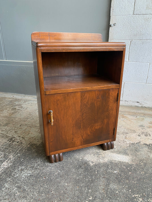 Art Deco Rimu Bedside Table