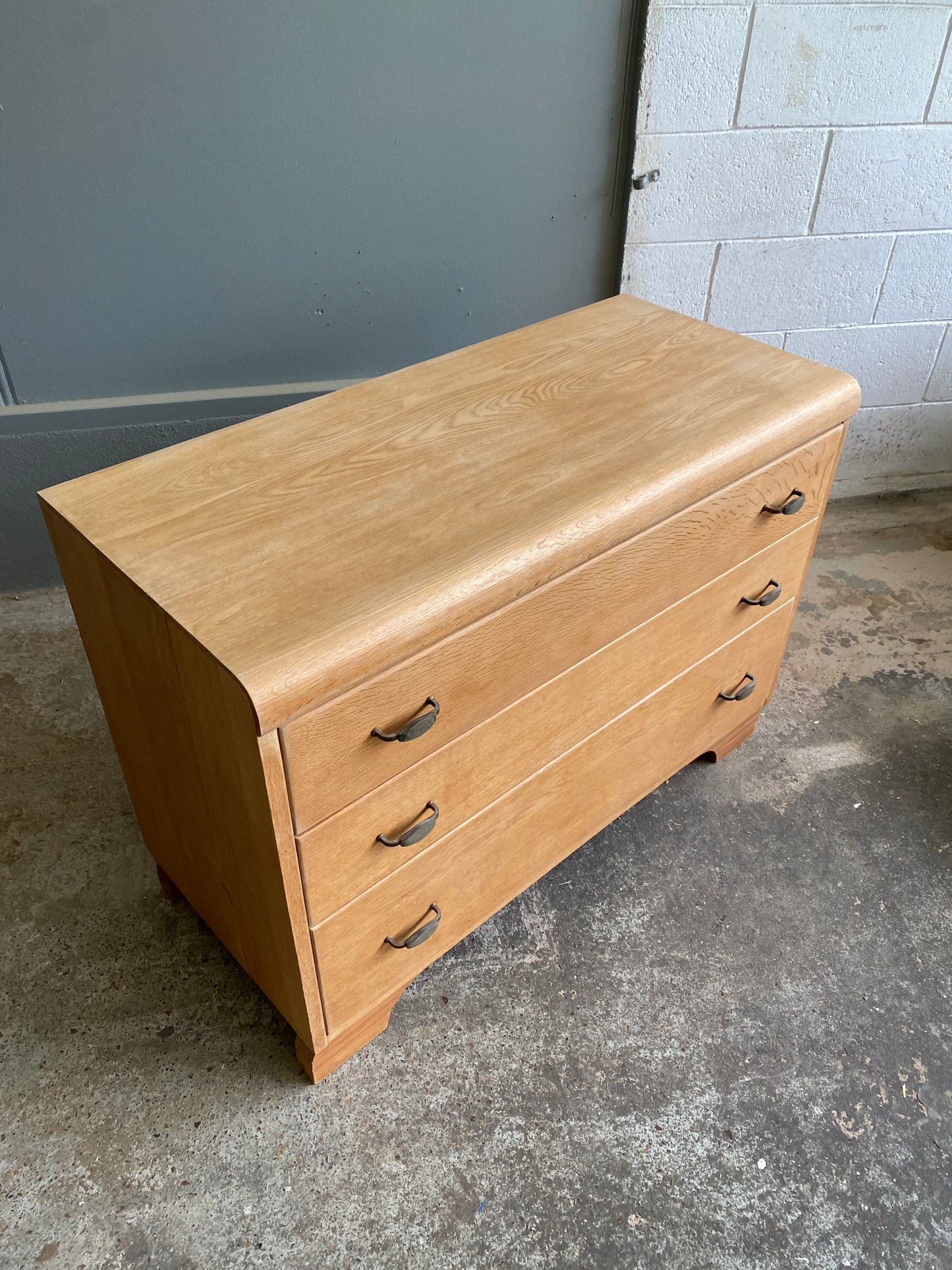 Art Deco Solid Light Oak Drawers