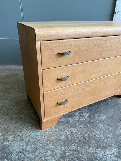 Art Deco Solid Light Oak Drawers