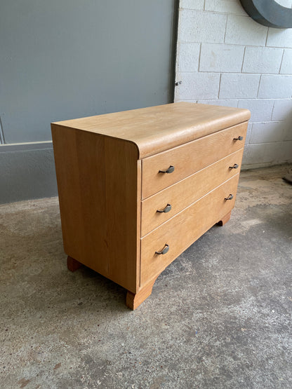 Art Deco Solid Light Oak Drawers