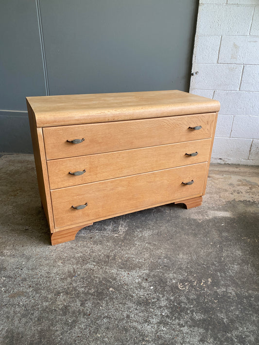Art Deco Solid Light Oak Drawers