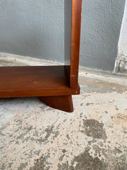 Art Deco Solid Mahogany Step Bookcase