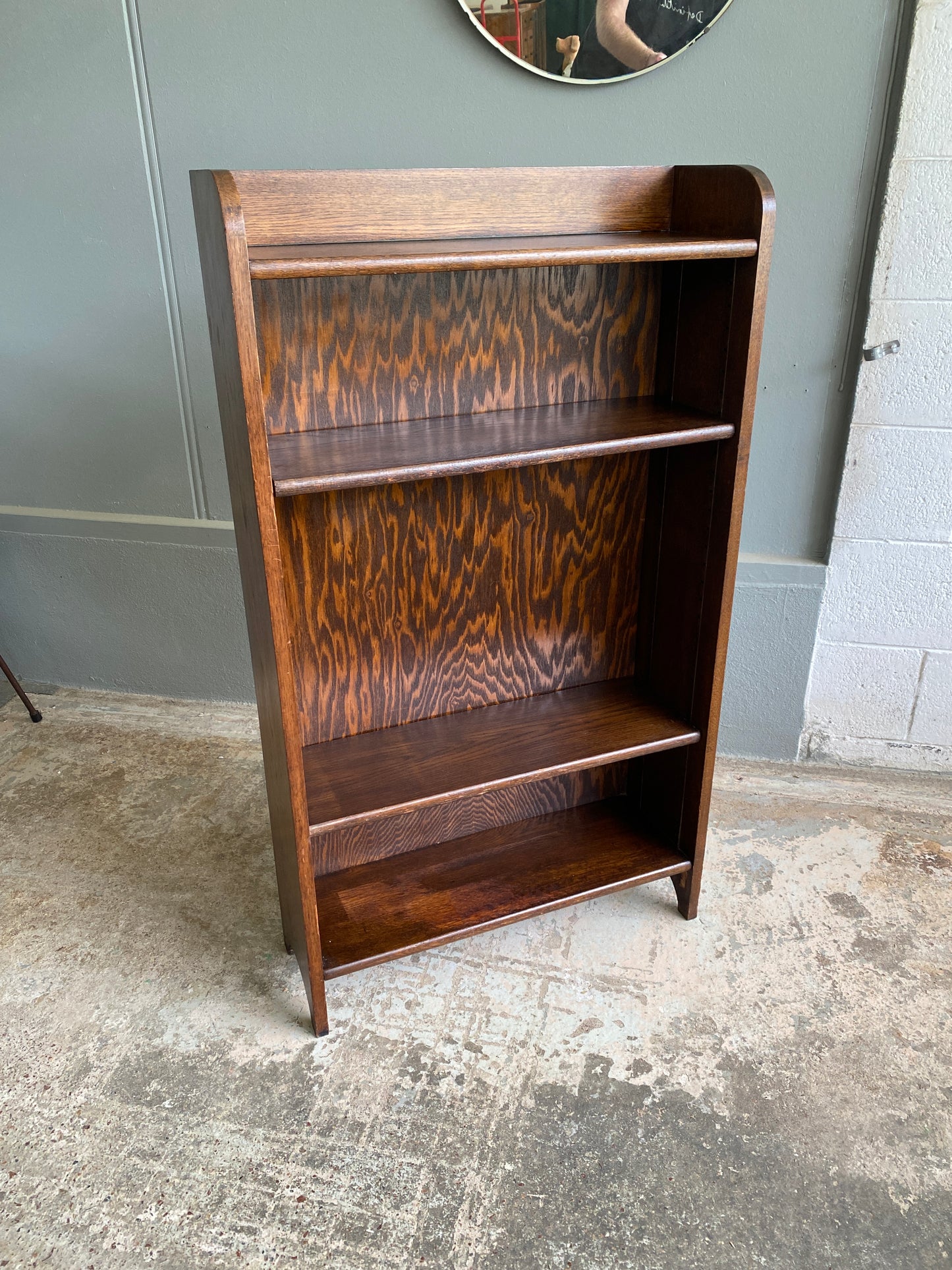 Art Deco Solid Oak Bookcase