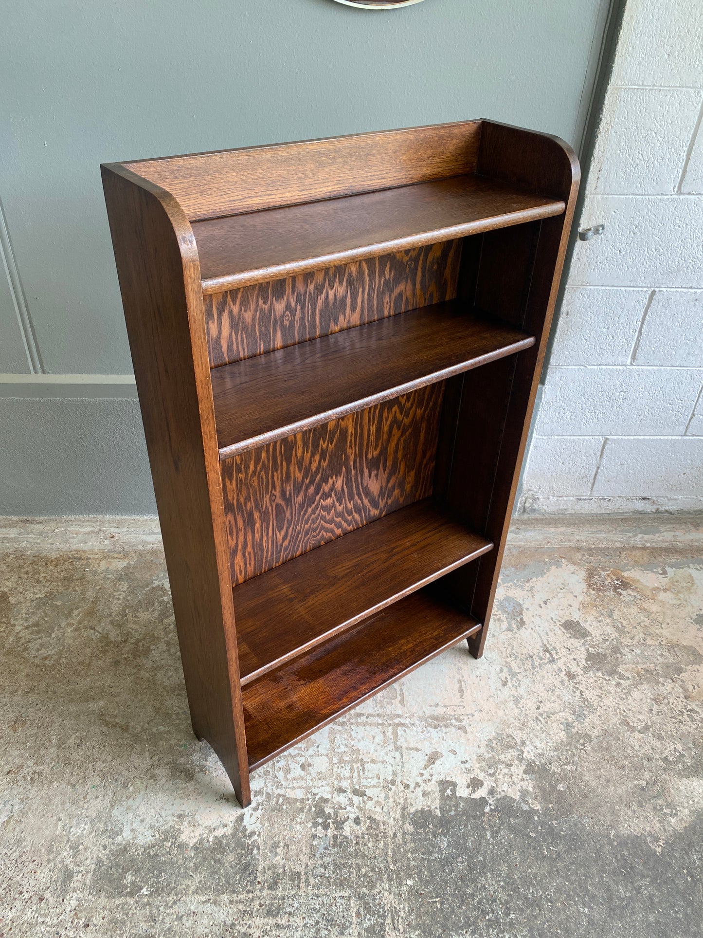 Art Deco Solid Oak Bookcase