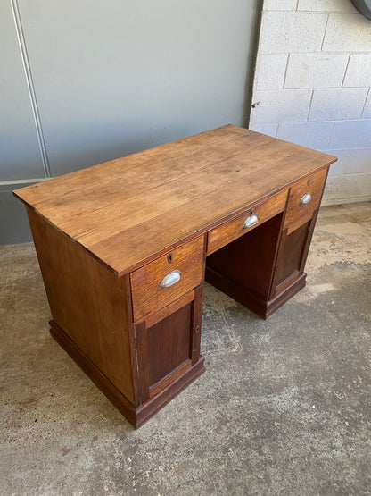 Art Deco Solid Oak Desk