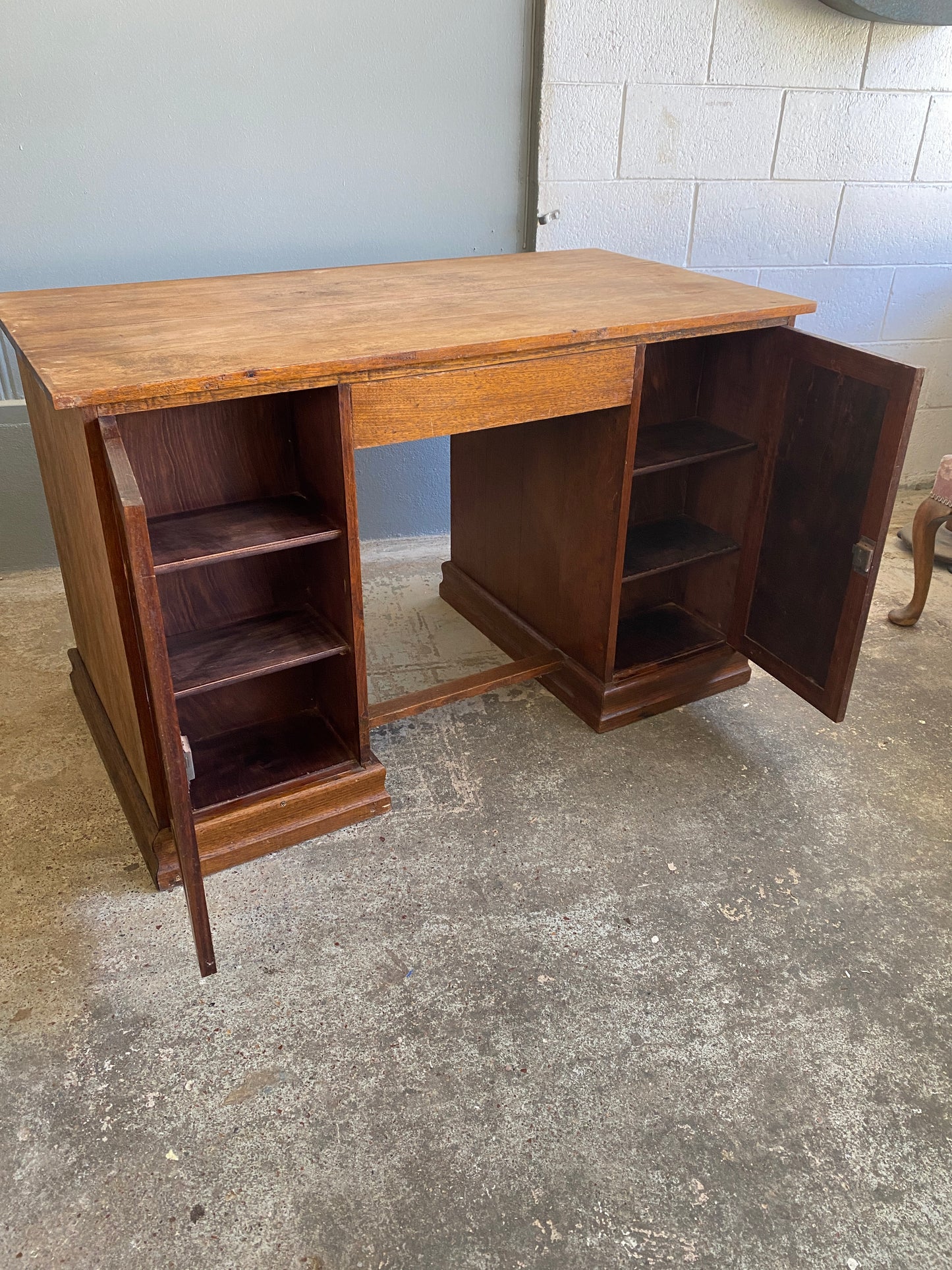 Art Deco Solid Oak Desk