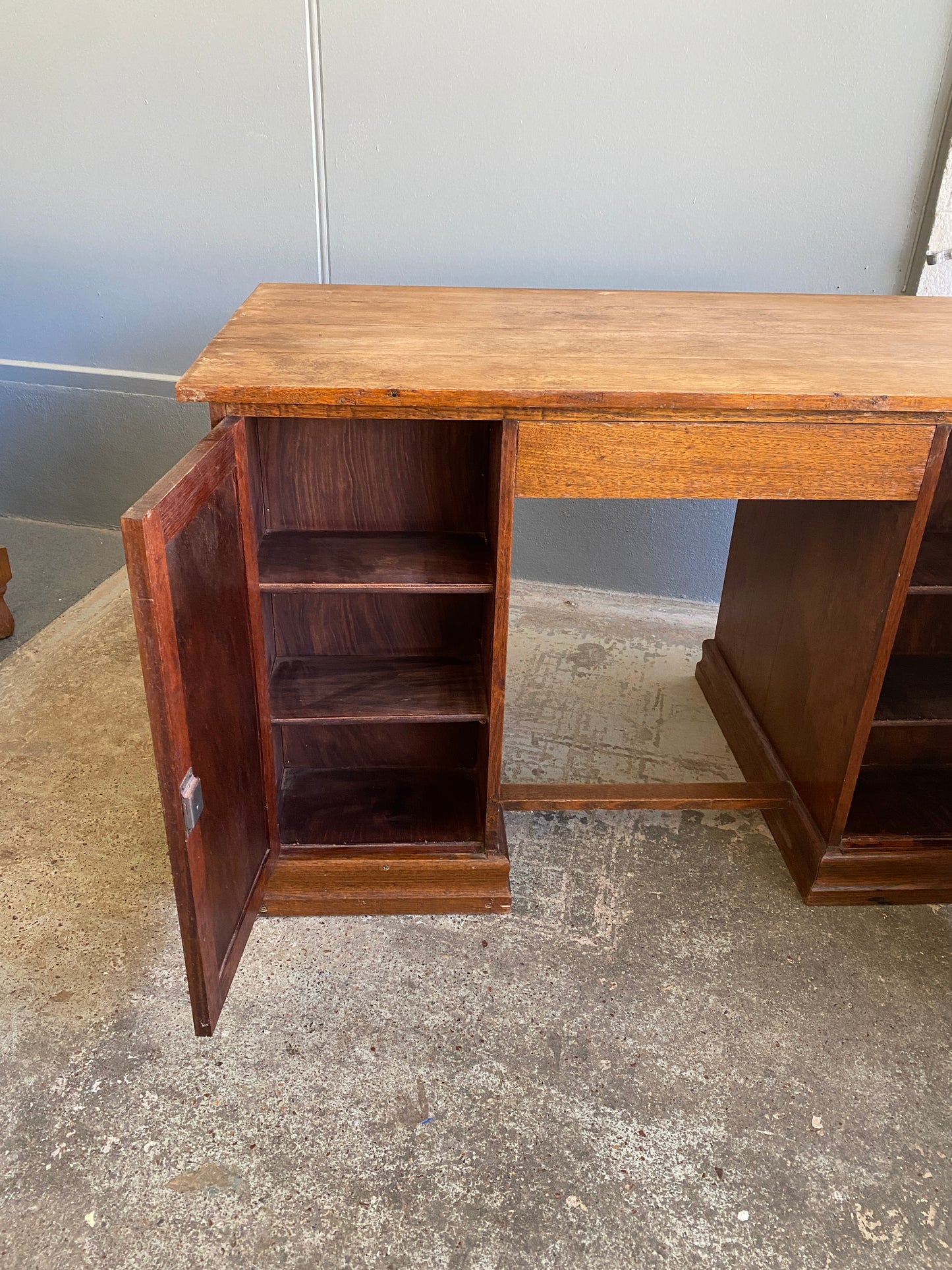 Art Deco Solid Oak Desk