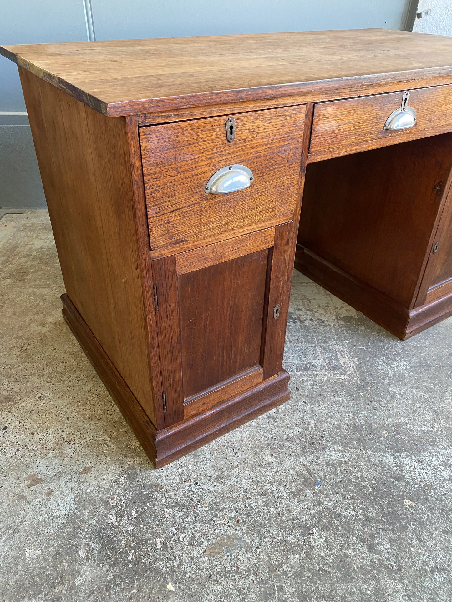 Art Deco Solid Oak Desk