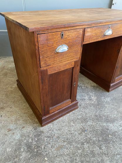 Art Deco Solid Oak Desk