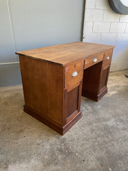 Art Deco Solid Oak Desk