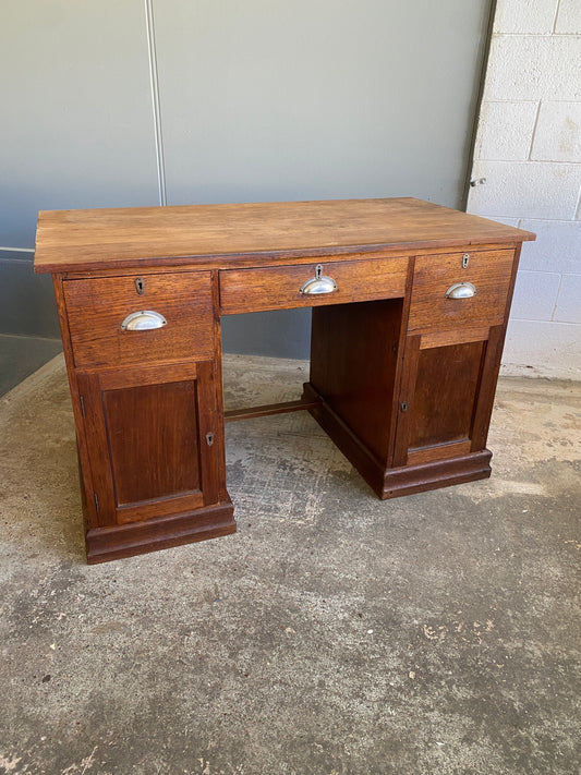 Art Deco Solid Oak Desk