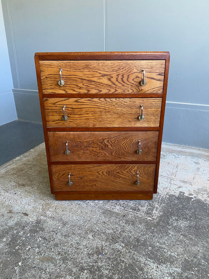 Art Deco Solid Oak Drawers