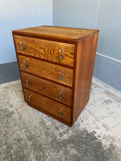 Art Deco Solid Oak Drawers
