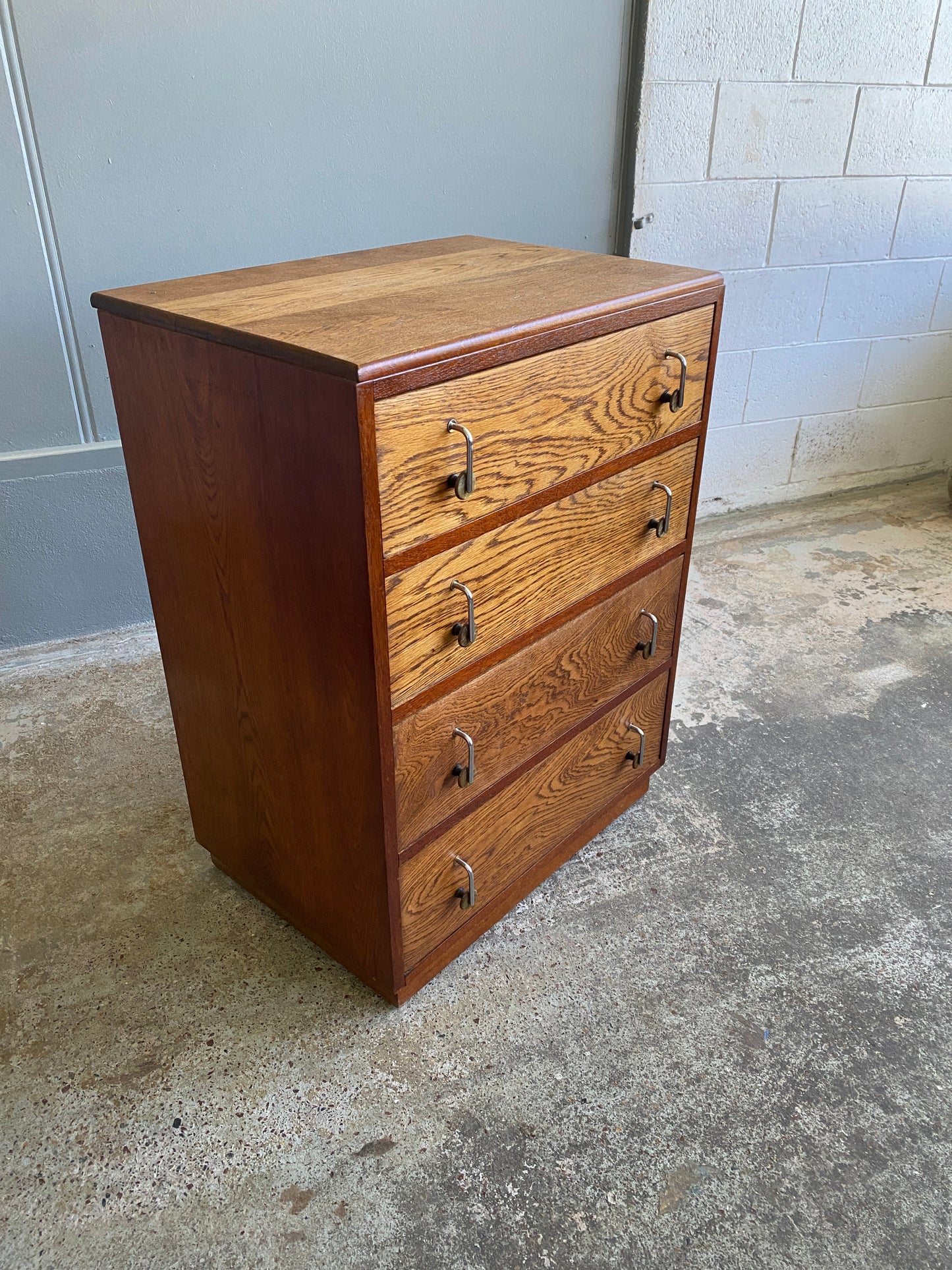 Art Deco Solid Oak Drawers