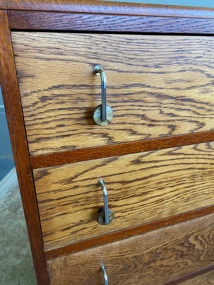 Art Deco Solid Oak Drawers
