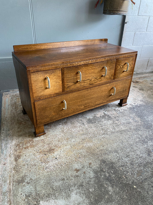 Art Deco Solid Oak Dresser/Drawers