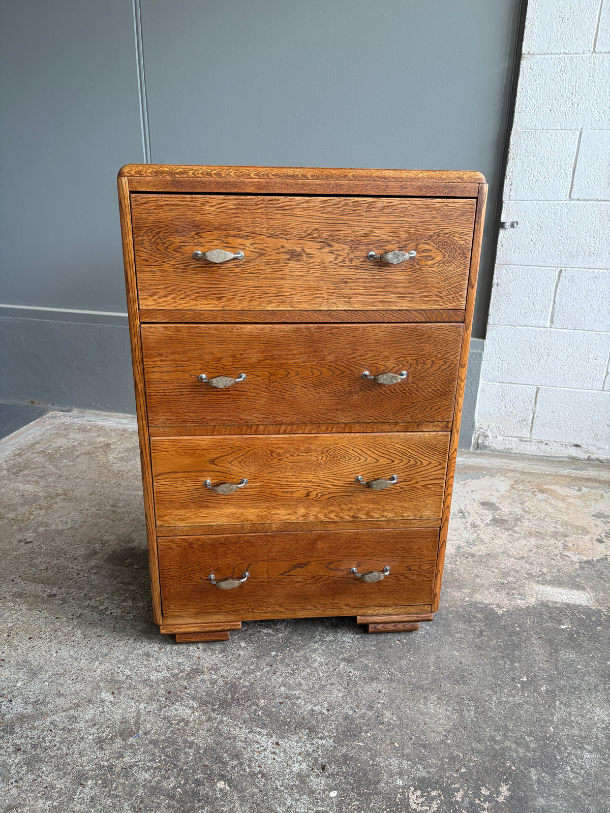 Art Deco Solid Oak Petit Drawers